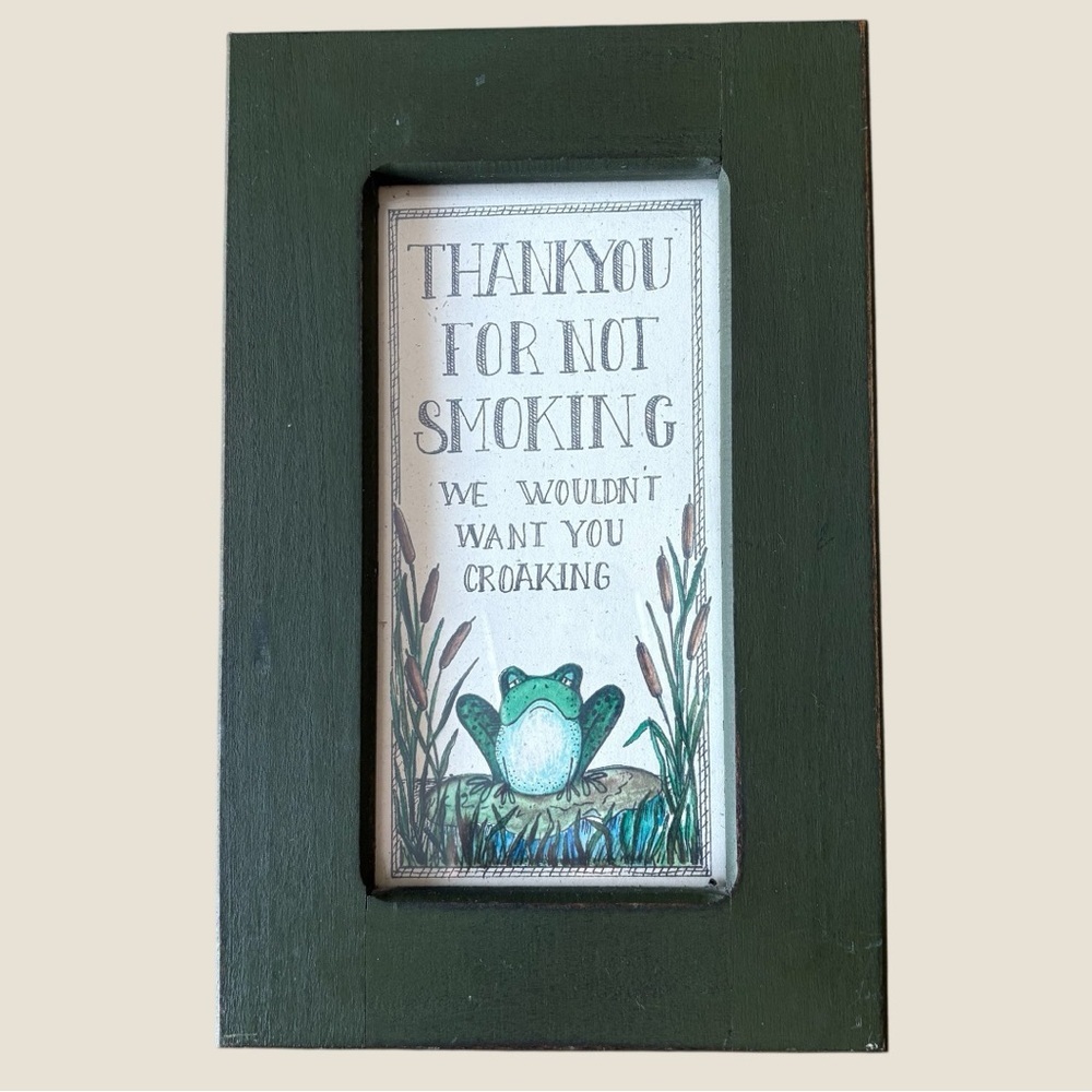 Vintage Thank You For Not Smoking Sign, No Smoking Sign - Picture 3 of 3